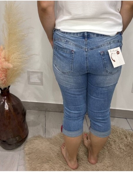 Pantacourt en jeans Mylène