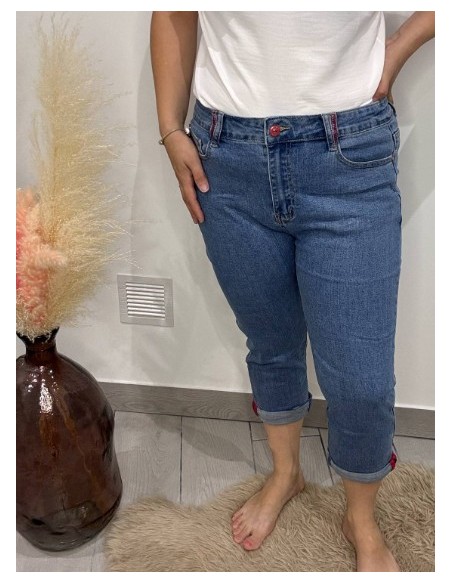 Pantacourt en jeans Magalie