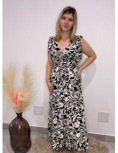 Robe Alix noire et blanche 2