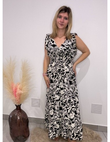 Robe Alix noire et blanche