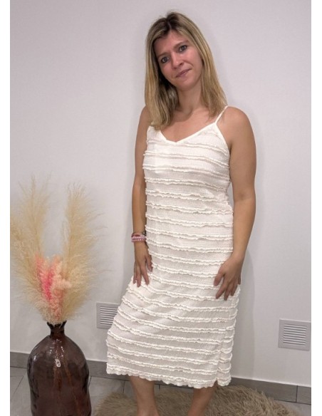 Robe Dorine écru