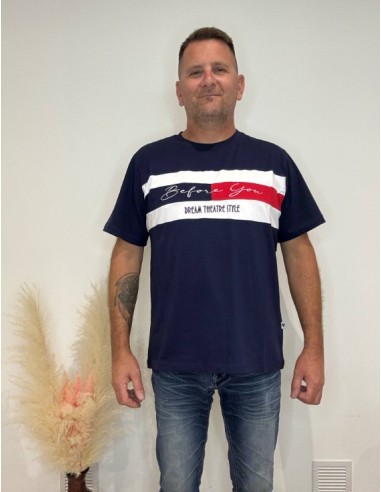 T-shirt homme marine
