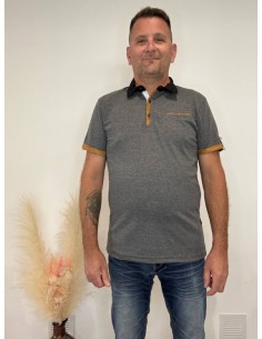 Polo gris anthracite homme 2