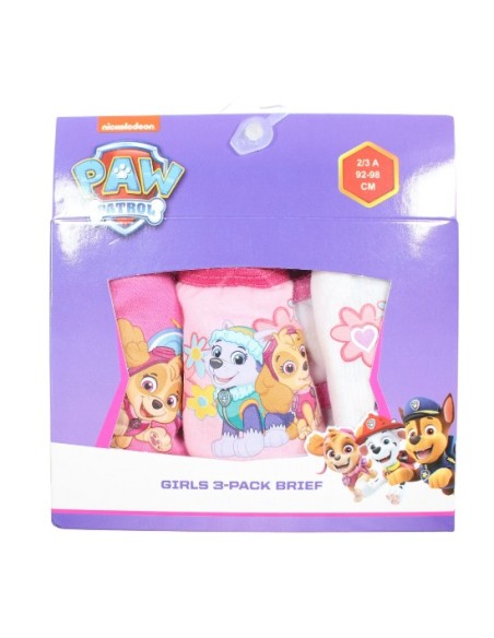Lot de 3 culottes Paw Patrol rose