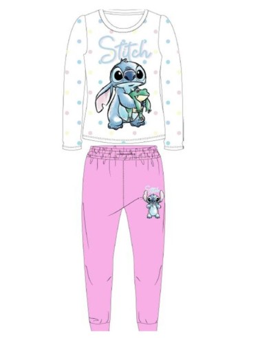 Pyjama coton Stitch rose