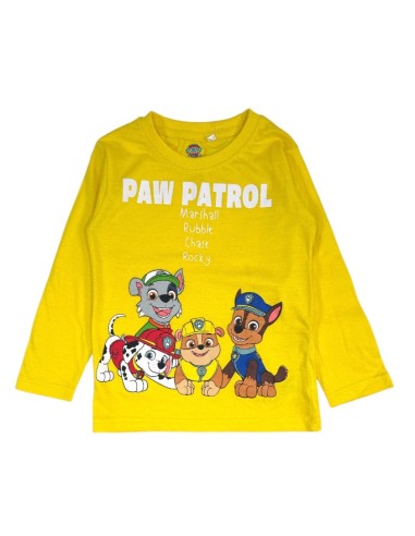 Pyjama coton Paw Patrol jaune/noir