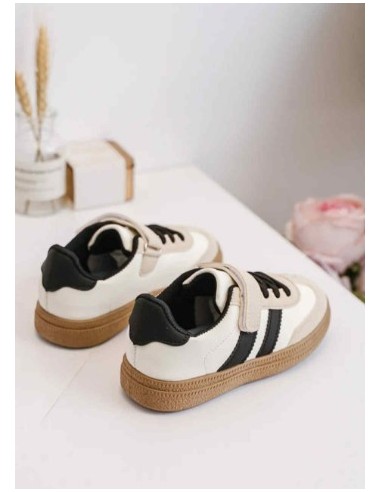 Basket enfant beige et noire