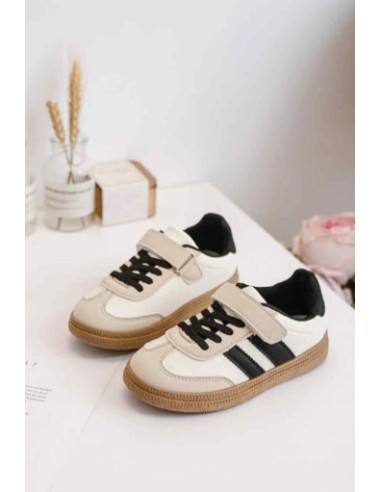 Basket enfant beige et noire