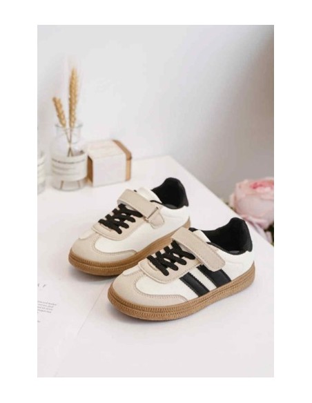 Basket enfant beige et noire