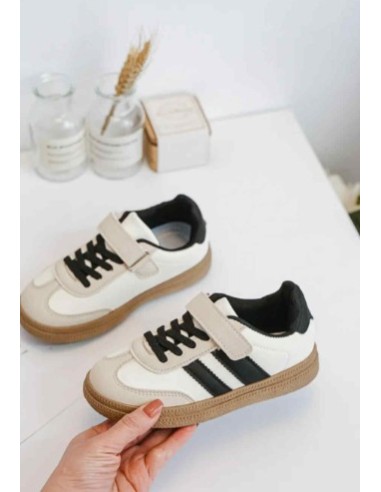 Basket enfant beige et noire