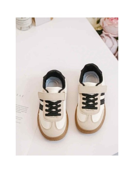 Basket enfant beige et noire