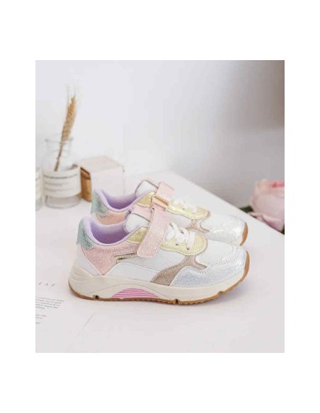 Basket enfant tendance multi couleurs