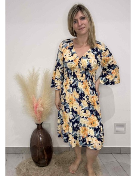 Robe magique Clothilde fleuries