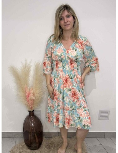 Robe magique Clothilde fleuries