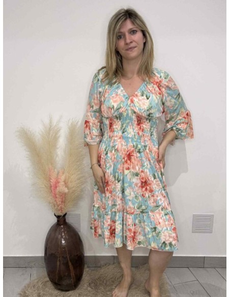 Robe magique Clothilde fleuries