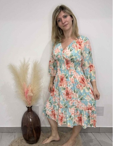 Robe magique Clothilde fleuries