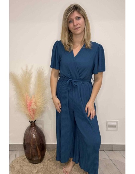 Combinaison femme plissée tendance
