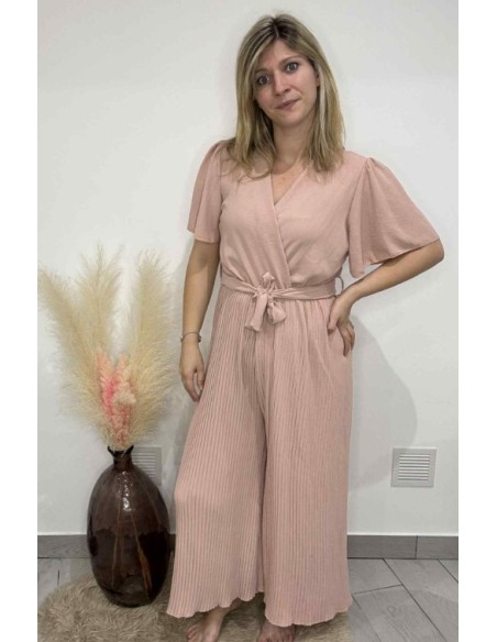 Combinaison femme plissée tendance