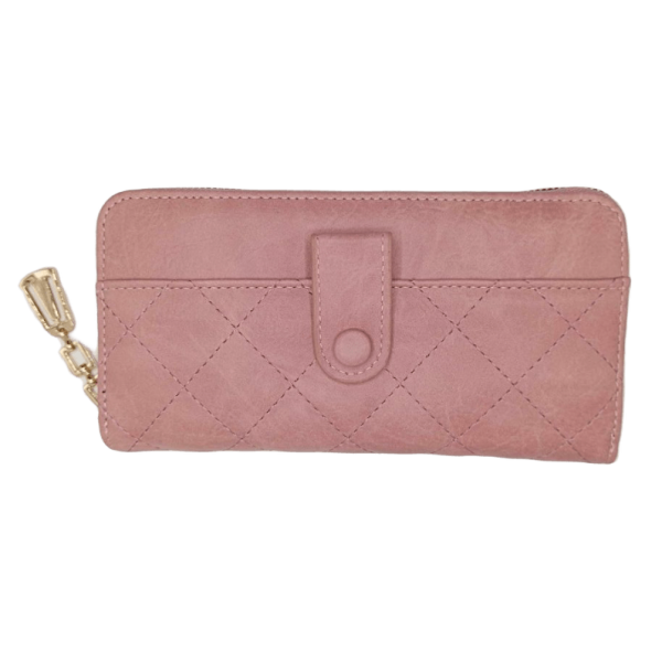Porte feuille rose femme