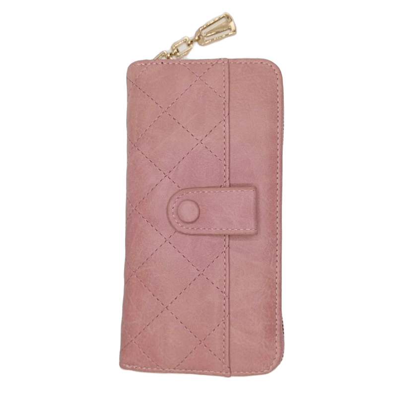 Porte feuille rose femme