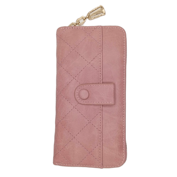 Porte feuille rose femme