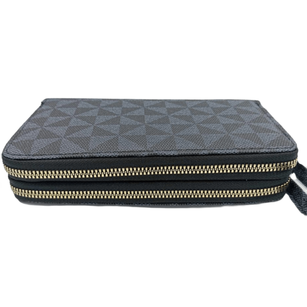 Porte feuille double noir et gris