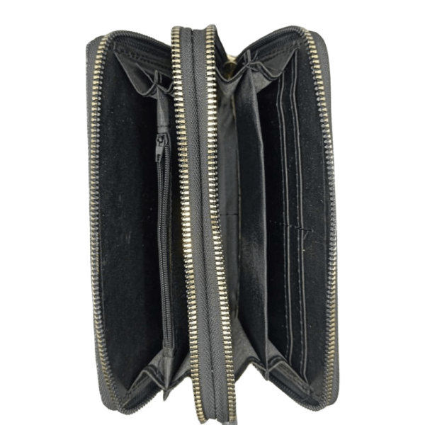 Porte feuille double noir et gris