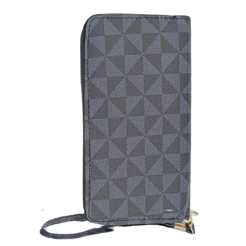 Porte feuille double noir et gris