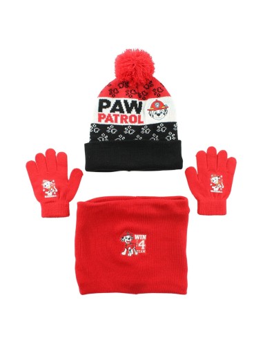 Ensemble bonnet gants snood enfant Paw Patrol Marshall – Hiver chaud