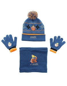 Ensemble bonnet gants snood Naruto