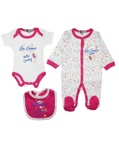 Ensemble bébé Lee Cooper rose
