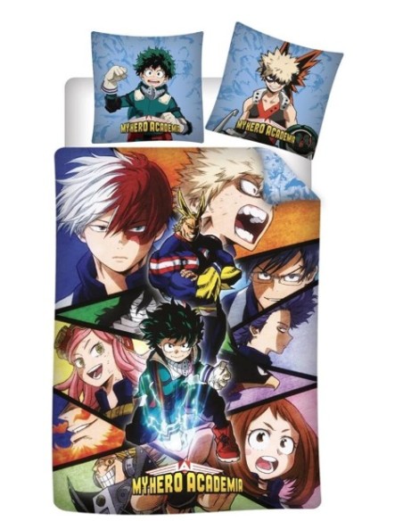 Parure de Lit My Hero Academia Réversible - Housse de Couette 140x200