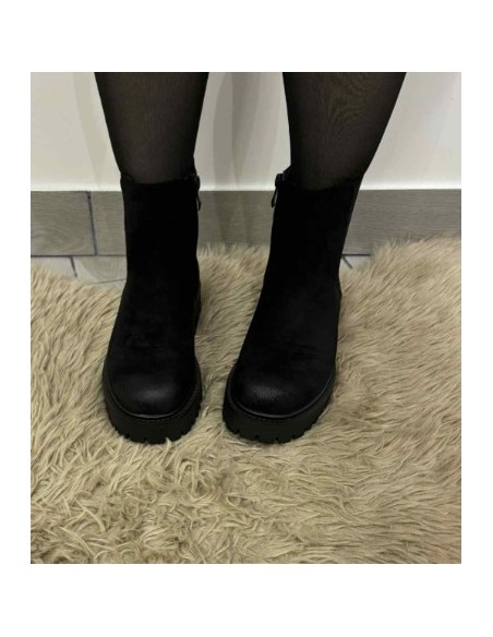 Bottine noire femme tendance