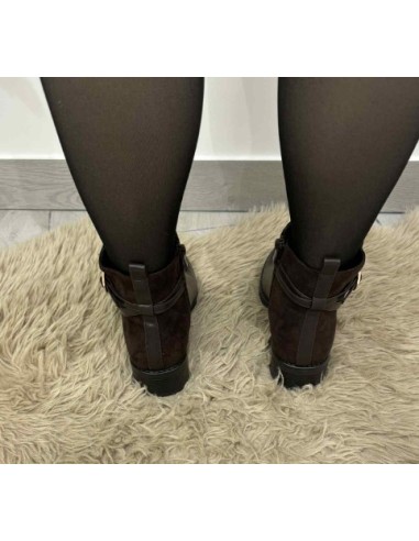 Bottine femme couleur choco tendance