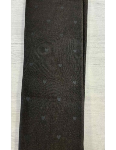 Collant polaire motif coeur