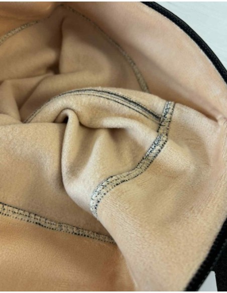 Collant polaire motif pois