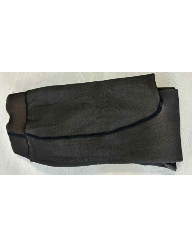 Collant polaire motif uni noir