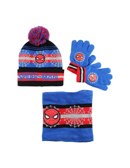 Ensemble bonnet gants cache cou Spiderman