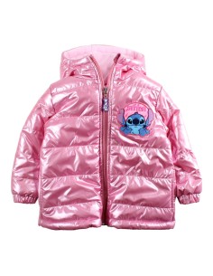 Doudoune rose Stitch