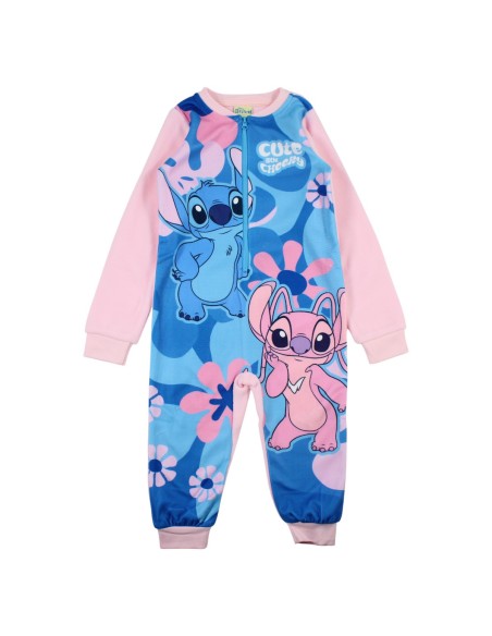 Pyjama polaire 1 pièce fille Disney Lilo & Stitch – combinaison chaude