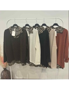 Pull 2 en 1 léopard