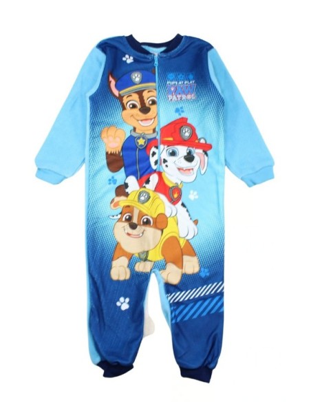 Pyjama polaire 1 pièce garçon Paw Patrol – combinaison chaude hiver