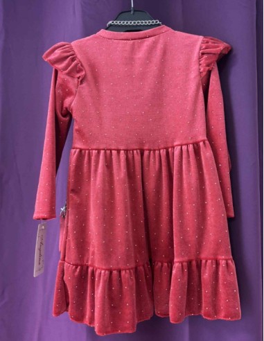 Robe rouge avec sac à main fille