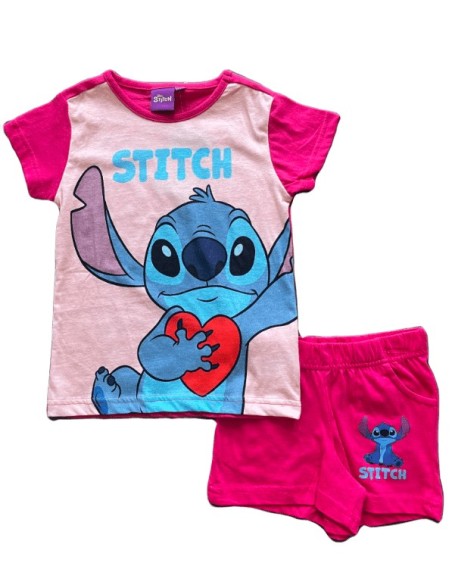 Ensemble short Stitch rose