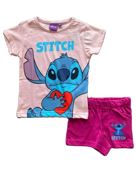 Ensemble short Stitch violet