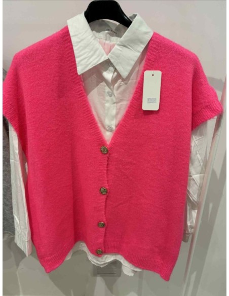 Ensemble chemise + gilet Veronica