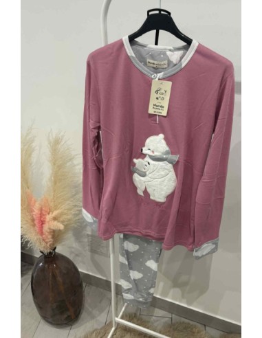 Pyjama molletonné ours polaire