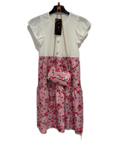 Robe fleuries rose