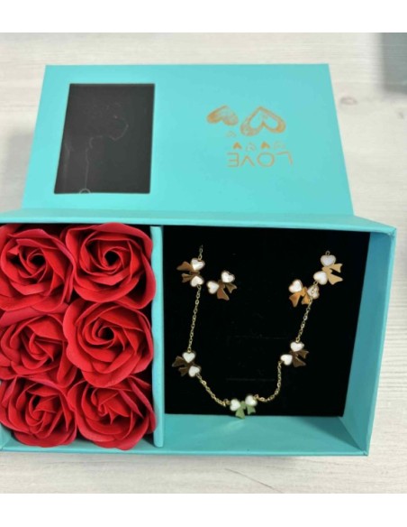 Coffret bijoux en acier inoxydable femme