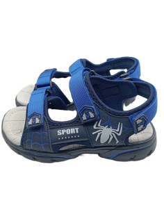 Nu pied garçon bleu
